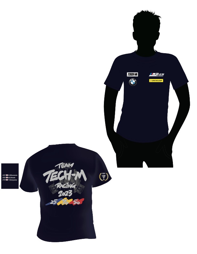 TECH-M M2CSRM2CSR応援個人スポンサー協賛プロジェクトTシャツ